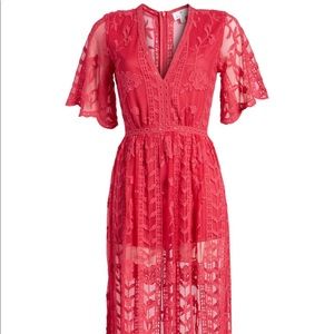 Socialite lace overlay romper/dress EUC